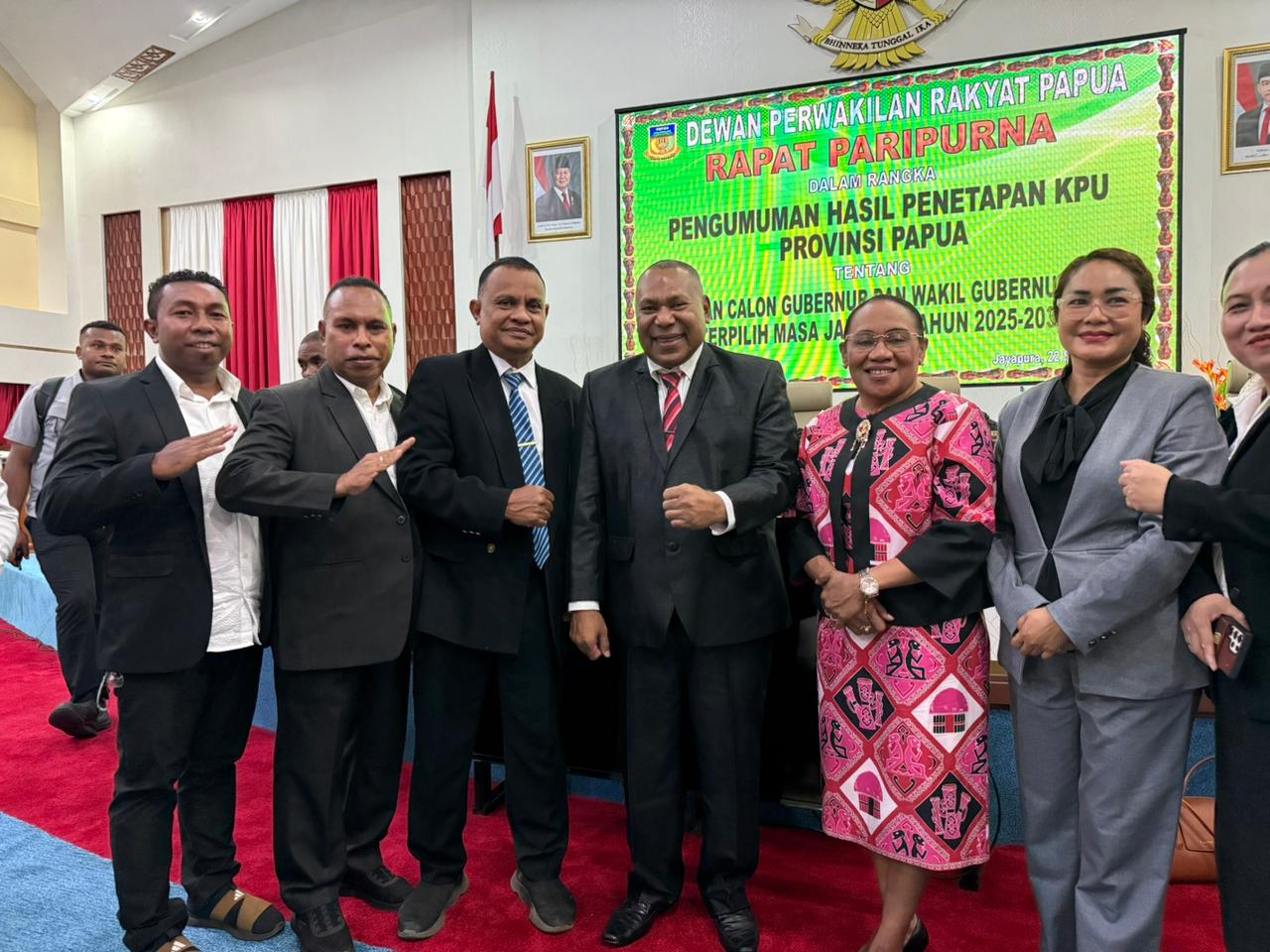 Tim RSUD Jayapura Hadiri Rapat Paripurna Pengumuman Gubernur dan Wakil Gubernur Papua Terpilih 2025–2030